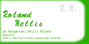 roland mellis business card